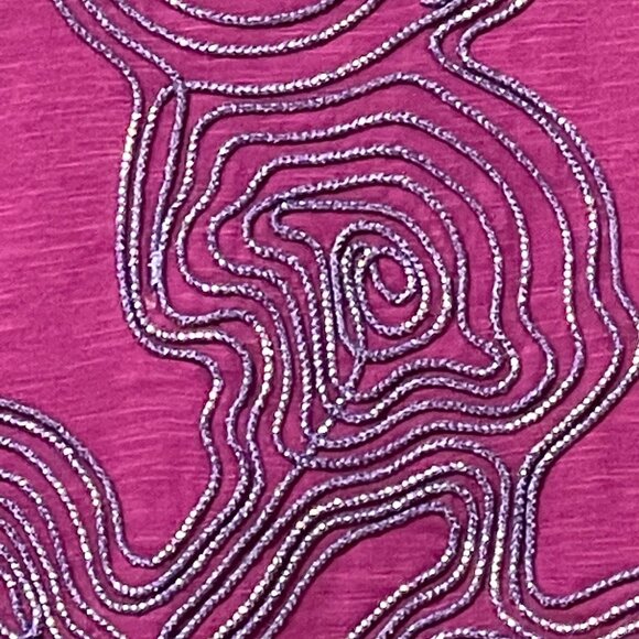 Disney Parks Size S Pink Long Sleeve Top With Sequins & Mickey Mouse Embroidery - Picture 2 of 10